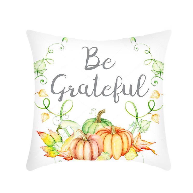 Feiertag Thanksgiving Kissenbezug Plüsch Bedruckt Sofa Wohnzimmer Bett Büro Kissenbezug Enthält keinen Kissenkern