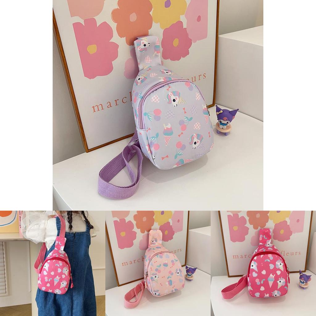Cute And Fun Polyester Children's Chest Bag Perfect For Daily Outings In Various Colors