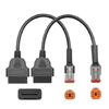 Diagnostic Scan Cable Easy Plugs & Play Accurate Diagnostics for Motorbike with 6+4 Pin Interfaces User Friendly Design