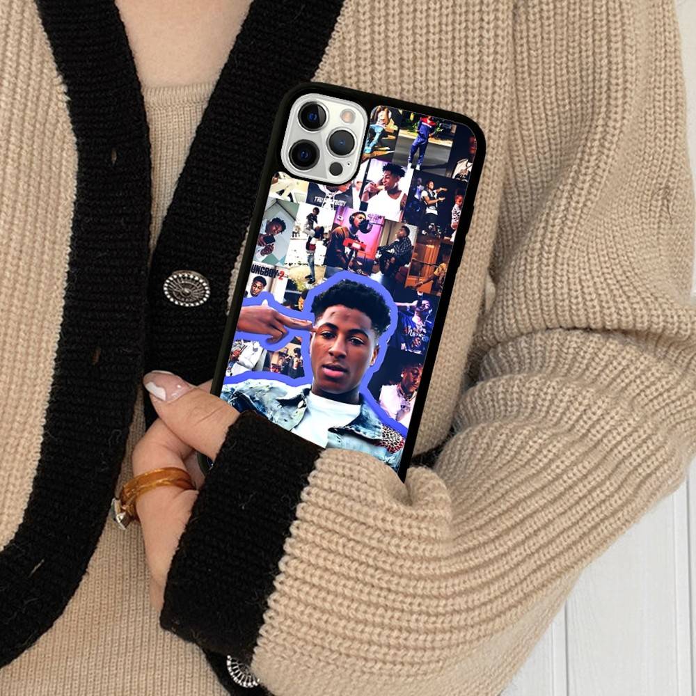 Singer YoungBoy Never Broke Again PC+TPU Phone Case For IPhone 17 16 15 14 PRO MAX 11 12 13 PLUS MINI Cover