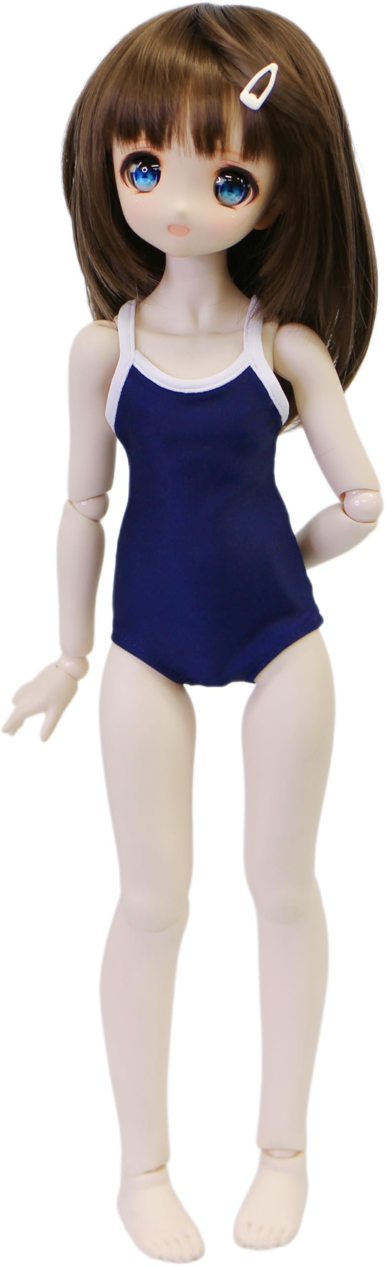 

[Petite Marie] 13 MDD (S-L bust) Compatible Soft-touch School Swimsuit Navy White Piping Pink 40cm Doll BJD Doll Clothes [Petite Marie] [No.0220]