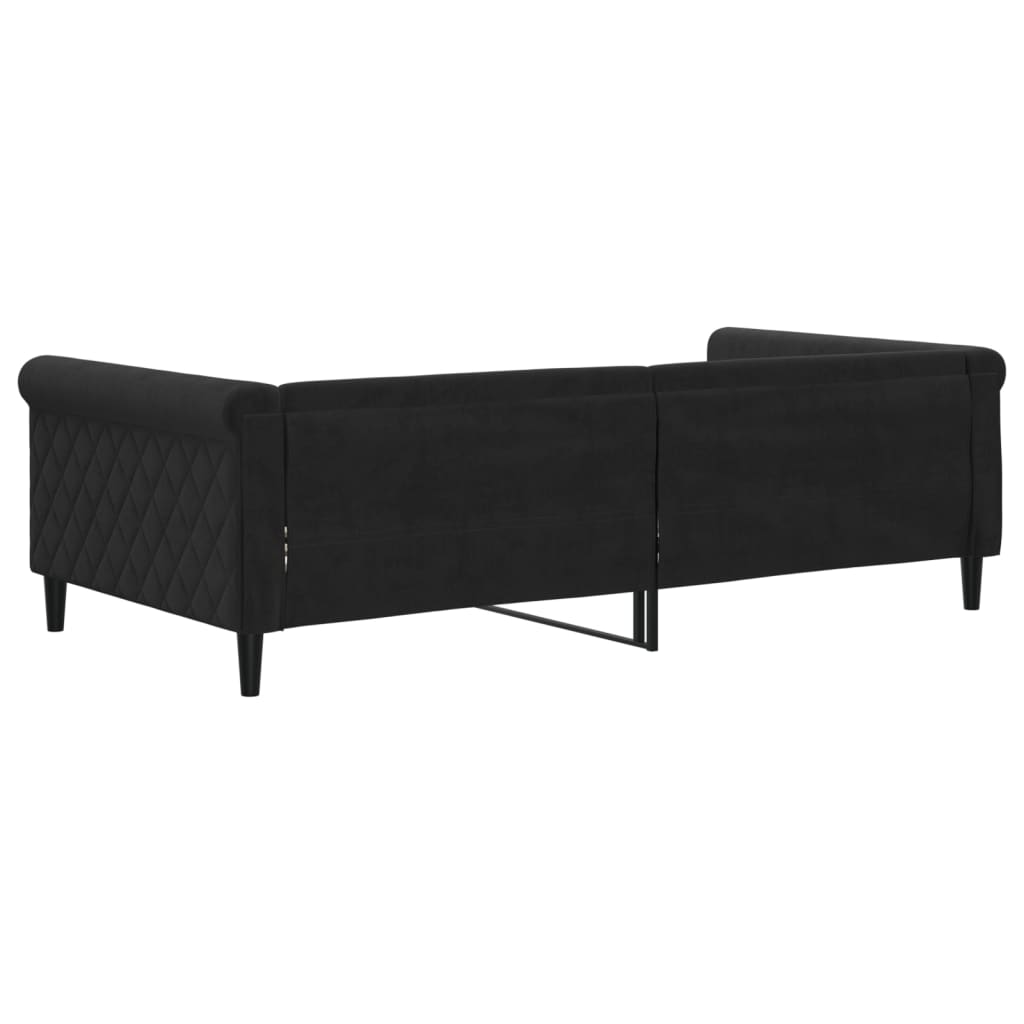 Daybed Black 100x200 Cm Velvet