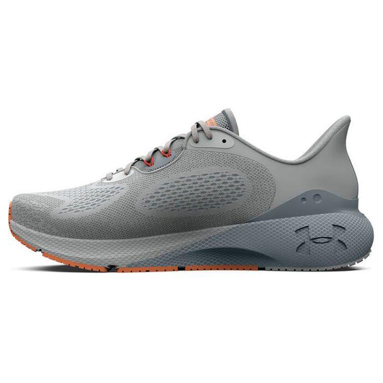 Under Armour Comfortable Versatile Shock Absorbing Durable Low Top Casual Running Shoes Women Sneaker Gray Orange 3024907-101