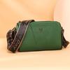 Retro bag new top layer cowhide small square bag trendy versatile shoulder bag simple texture crossbody bag
