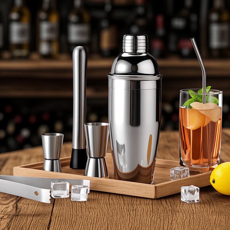 Ming Ling 19-teiliges Cocktail-Shaker-Set aus Edelstahl 550 ml