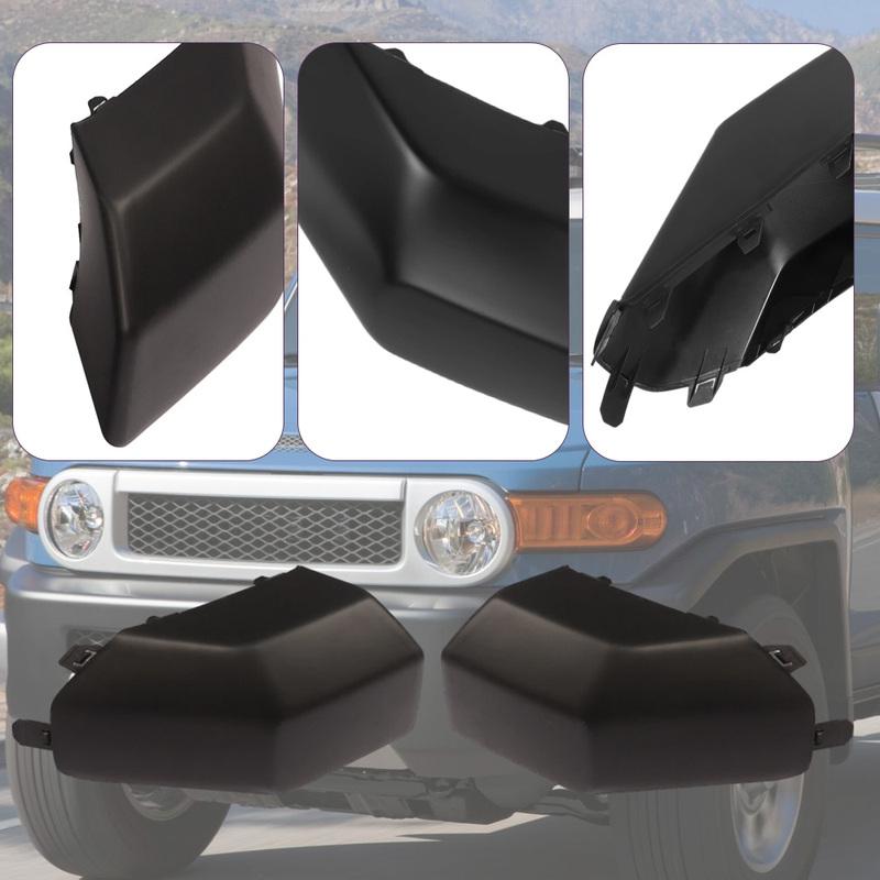 2pcs Matte Black Front Bumper Corner End Cap Pad for Toyota FJ Cruiser 2007 2008 2009 2010 2011-2014  Version 52422-35060