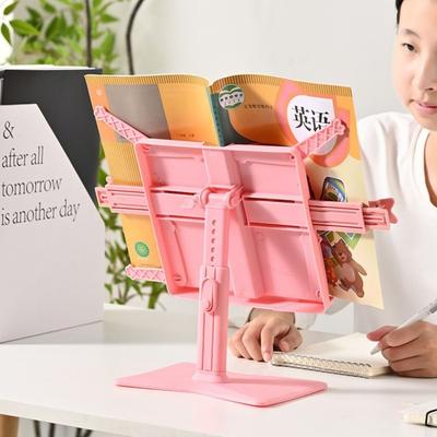 Adjustable Angle Reading Bookshelf Extendable Book Holder Lifting Landing Book Stand  Pad