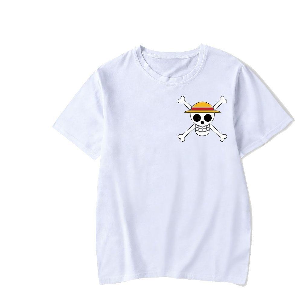 Anime One Piece Luffy Graphic TShirt Fashion Loose Oversized Short Sleeve Tops for Unisex Women M