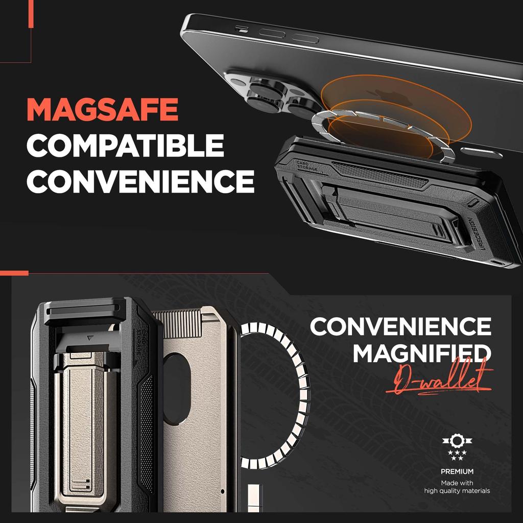 Funda para Tarjetas Compatible con MagSafe con Soporte Bolsillo para Almacenamiento de Tarjetas MagSafe Tarjetero Magnético Soporte para Tarjetas con Varios iPhone Origin Billetera MagSafe por