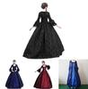 Elegant Renaissance Gothic Womens Victorian Maxi Dress Perfect For Cosplay