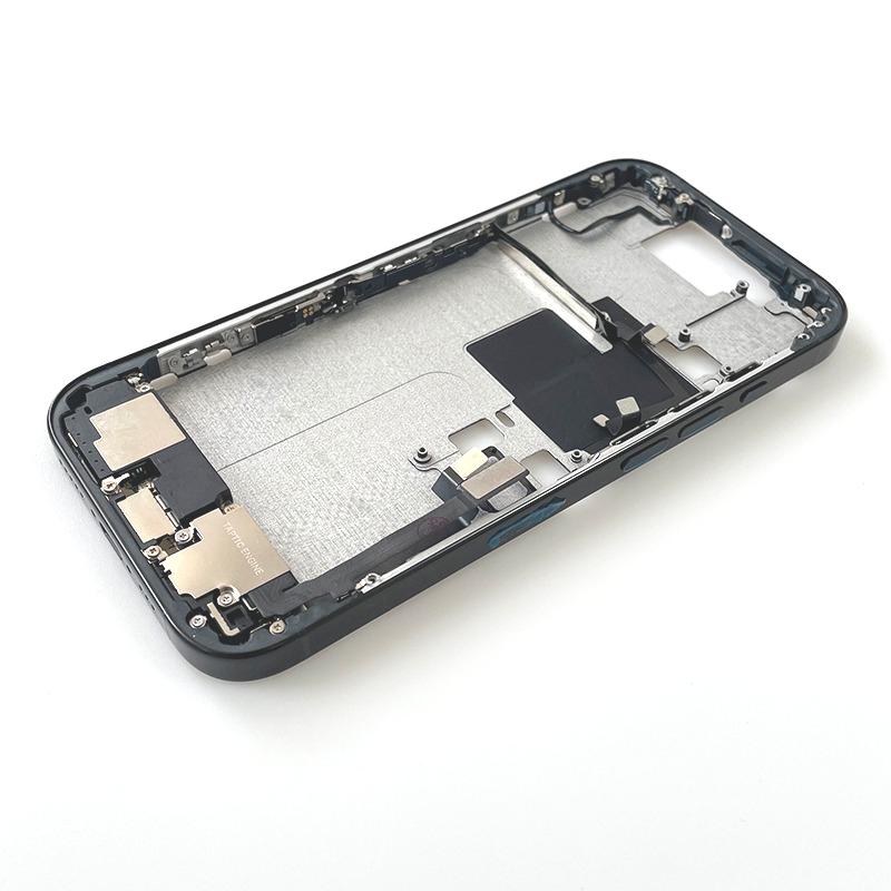 Pro iPhone 16 Pro Celý kryt Střední rám Rámeček S flex kabelem hlasitosti a napájení Boční tlačítka Šasi Náhradní díly