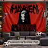 Wall Hanging Tapestry Custom NameLady Gaga Pattern Personalized Printed Fabric Wall Decor