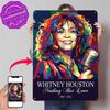 Whitney Houston Portret Pop-Art Spersonalizowany Metalowy Plakat Teksturowany Sztuka na Ścianę Znak z Blachy na Akcesoria do Pokoju Dekoracja Ścienna