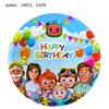 Cocomelon Party Decoration Tableware Set Birthday Party Supplies Favors Gifts Tablecloth Napkins Plates Cups Gift Bags