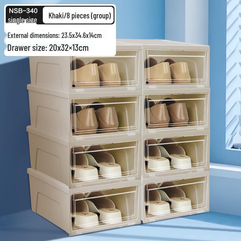 IRIS Clear Stackable Shoe Storage Boxes