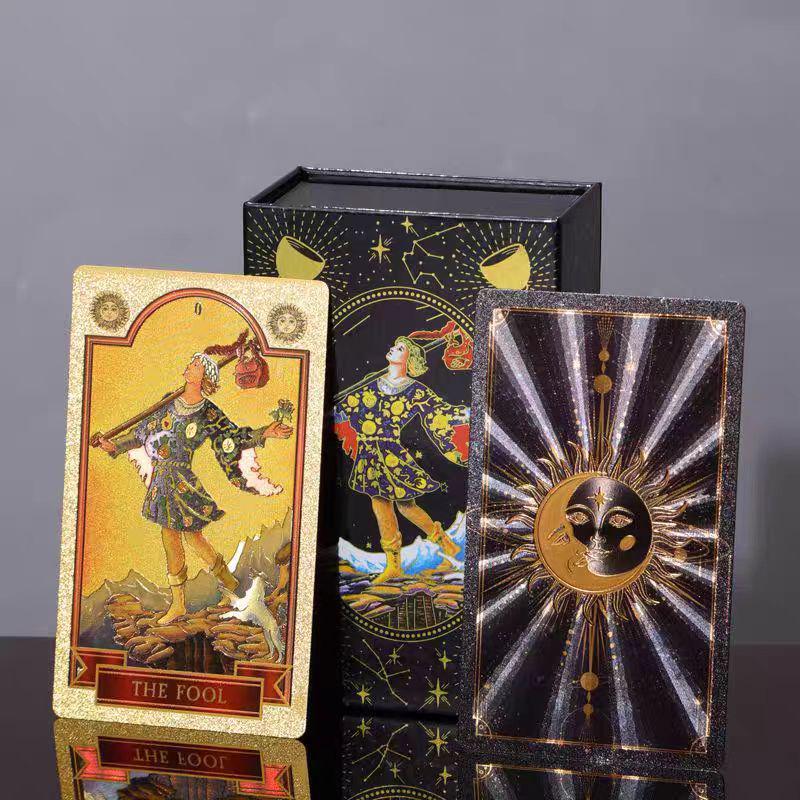 Classic Waite Waterproof Tarot Card Set with Tutorial - High-End Plastic Cards