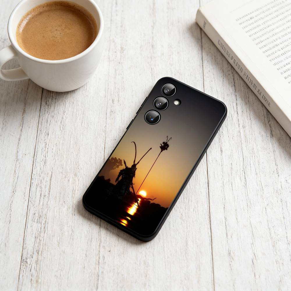 Black Myth Wukong Phone Case Black Silicone Soft For Samsung Galaxy A73,A72,A71,A70,A53,A52,A51