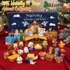 Nativity Advent Calendar 2025 Building Blocks 24-Days Christmas Countdown Calendar Gifts for Kids Teen Adults Christian Advent