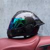 DOT Full Helmet Double Mirror Helmet Men's Four-season Universal Hard Hat Female Knight Locomotive Double Lens