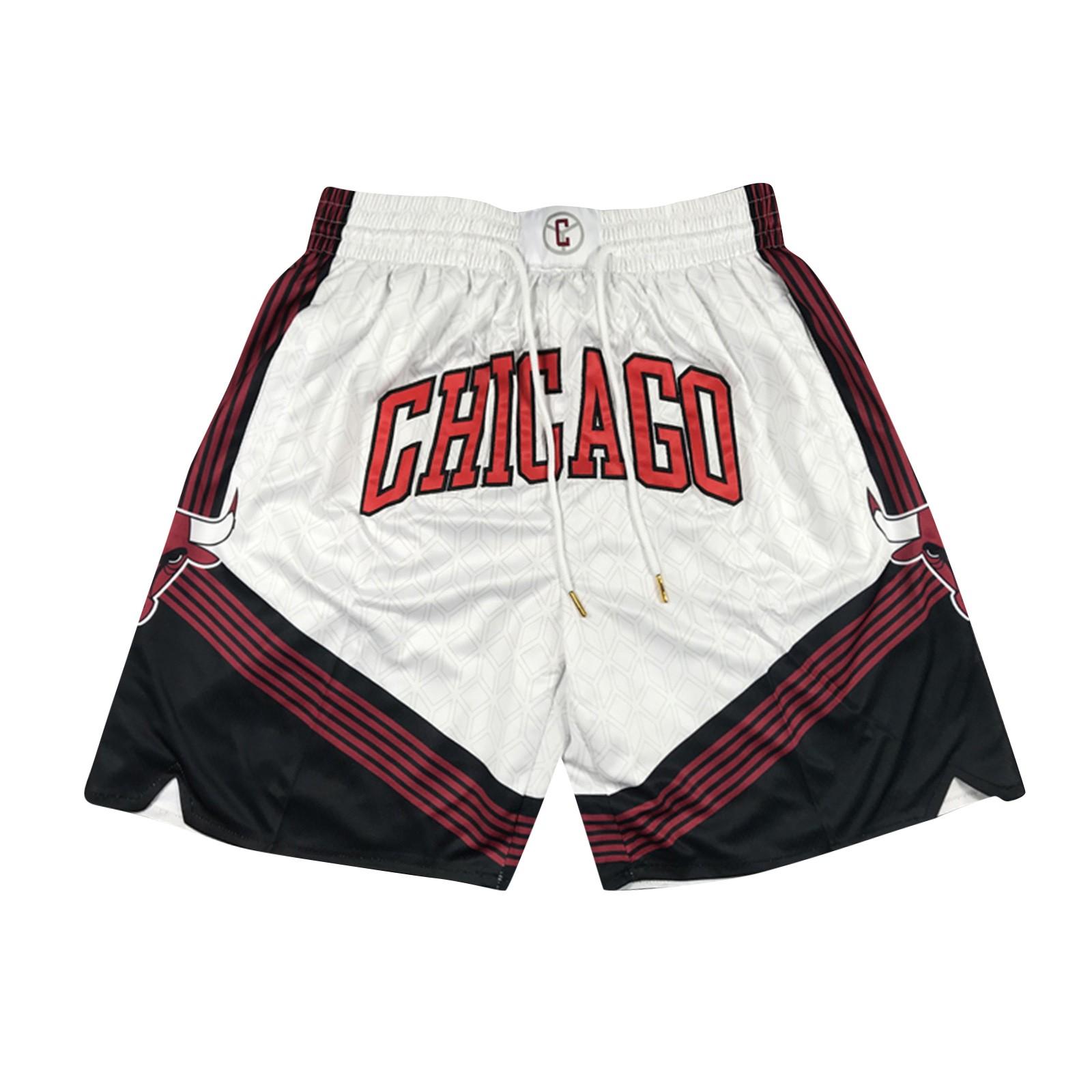 

Retro Embroidered Drawstring Cropped Basketball Shorts Training Shorts XL білий
