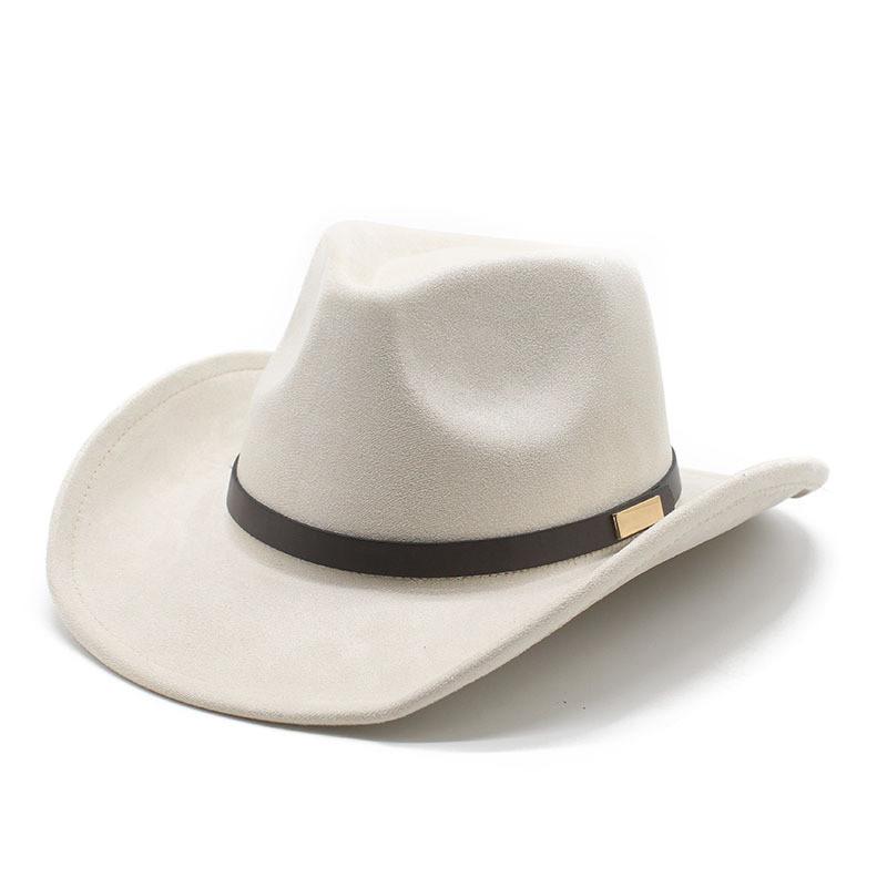 Pattern Vintage Cowboy Hat With Brim For Cultural Festivals And Outdoor Wear