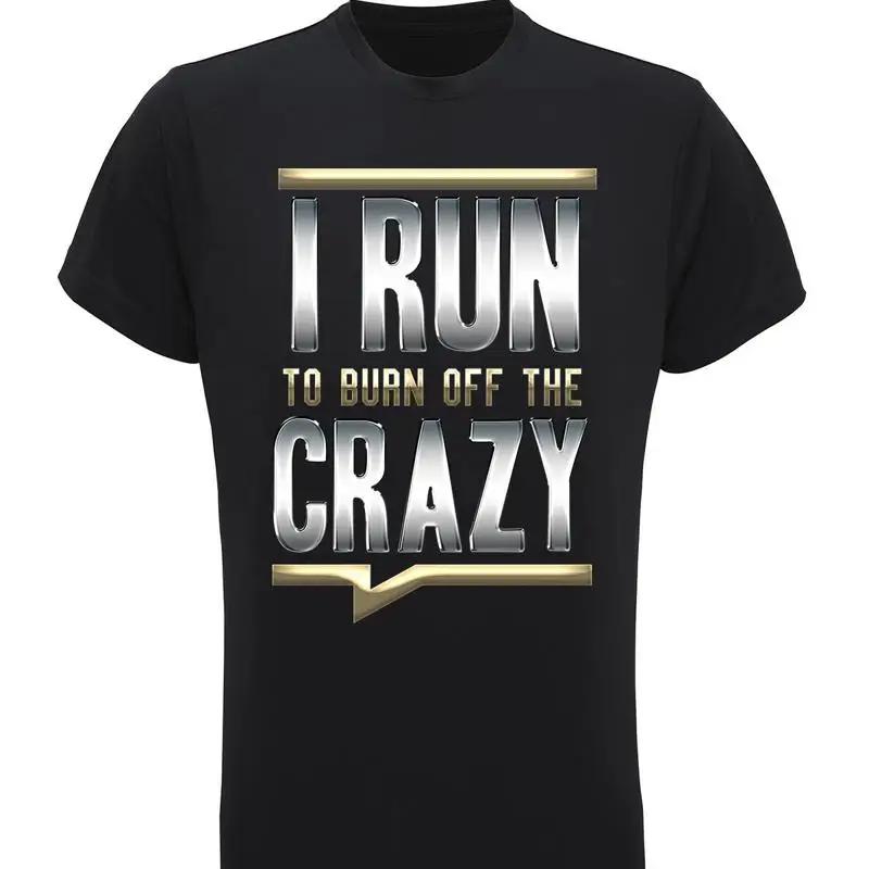 Unisexs Recycled Perforunisexce T Shirt I Run To Burn Off The Crazy Running Gym Tridri