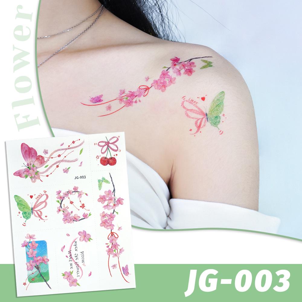 Rikalong Waterproof Cartoon Glitter Tattoo Stickers - Dreamy Gradient Face Designs