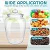 2 x 2200 ml glass candy cookie jars with airtight lids, decorative pharmacist jars, buffet containers for kitchen counters, clear food storage