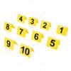 Evidence Markers Vibrant Yellow Acrylic Detective Scene Number ID Marker Tents for Parties Role Playing Activities