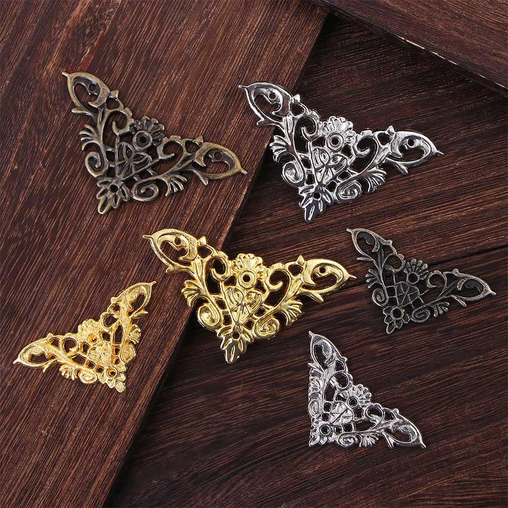 Leg Jewelry Box Home Decor Furniture Hardware Corner Brackets Decorative Protector Scrapbook Album
