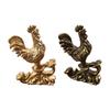 Chicken Figurine Cock Sculpture Desk Ornament Feng Shui Decor Rooster Statue for Anniversaries Party Hotel Housewarming
