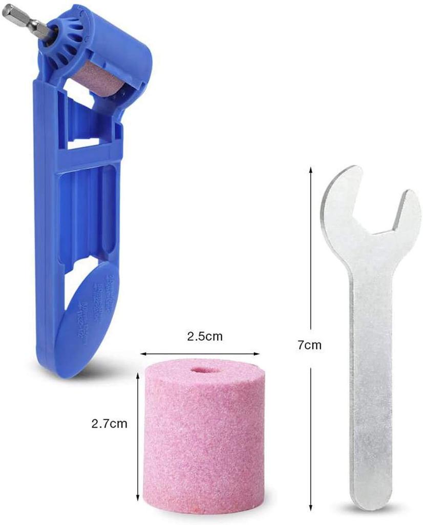 TAORAYO Drill Sharpener for Metal Range Portable Drill Sharpener with Corundum Grinding Hand Tool Drills, 2.0-12.5mm, Wheel,