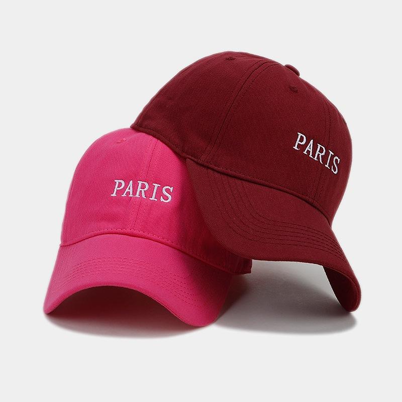 New British Style PARIS Embroidered Baseball Cap for Men and Women, Autumn Fashion Simple Casual Face Small Cap, Trendy