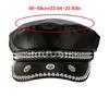 Abrasion Resistant PU Leather Baseball Hat 20 Studs Decoration Breathable Adjustable For Outdoor Activity