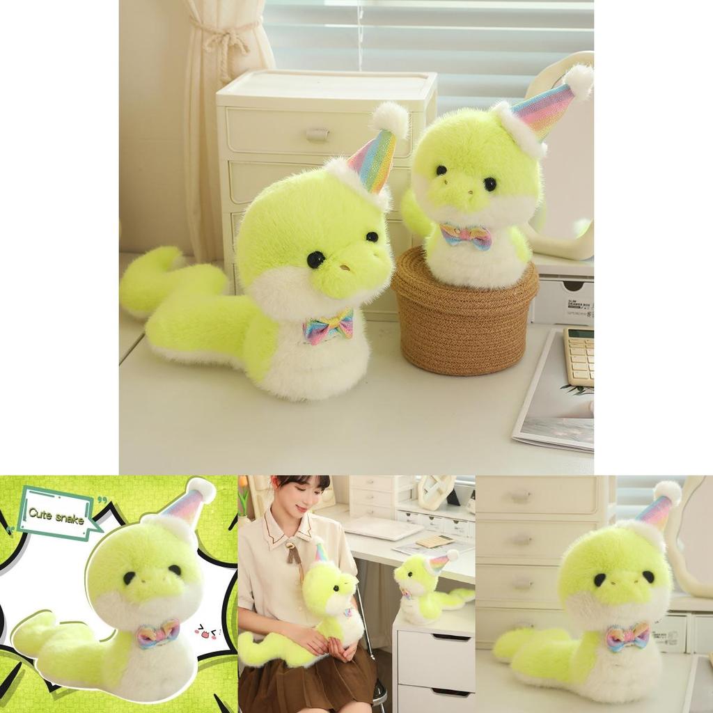 Cute Creative Birthday Snake Plush Toy Adorable Soft Snake Doll For Kids Gift
