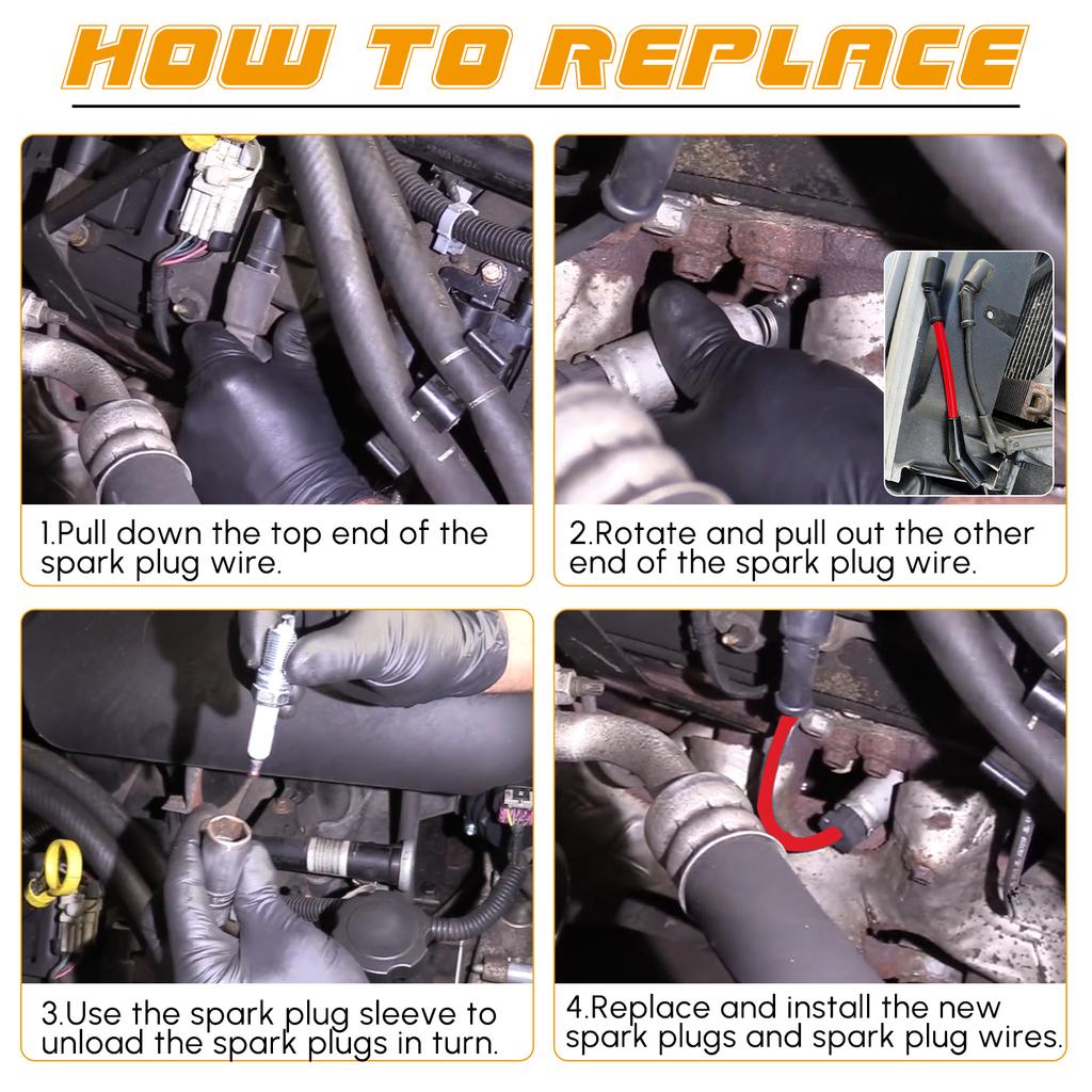 8PCS 41-962 9748HH19299585 Platinum Ignition Spark Plug For Chevy Silverado Escalade GMC Sierra Yukon