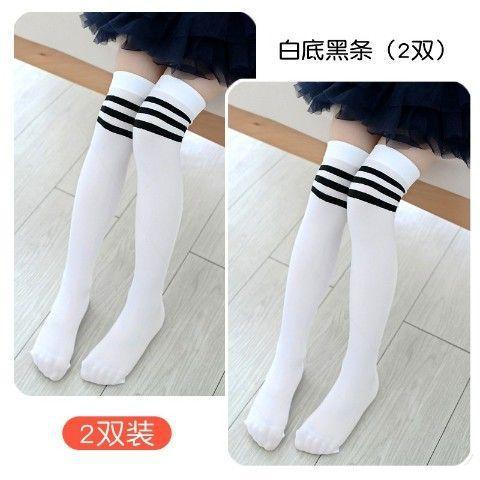 Children'S Stockings Velvet Girls' Stockings Knee Socks Summer Thin Children'S Long Socks Big Children'S Football Socks