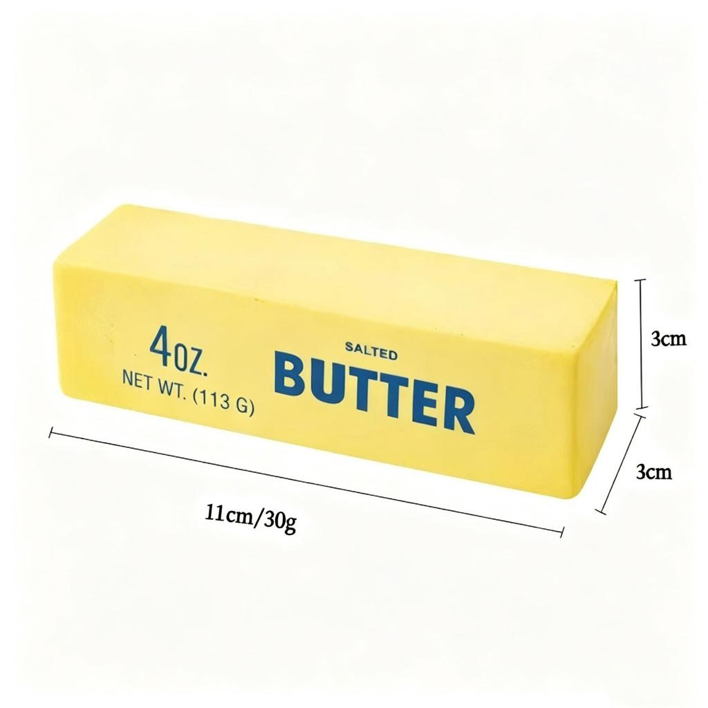Squishy Elastic Butter Stick Fidget Toy Slow Rebound Cheese Stick Stress Relief Prank Anxiety Relief Desktop Squeeze Ornament