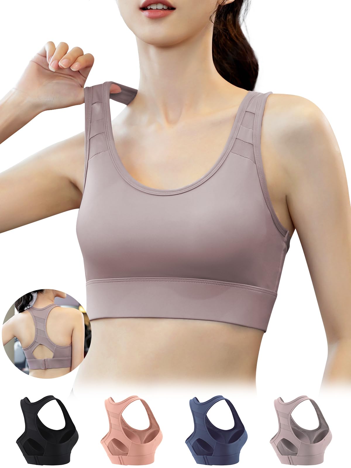 

Veimia Sports Firm Спортивный бюстгальтер для йоги Упражнения Высокий Идеальный Удобный Большие размеры Женский бюстгальтер, Нескользящий, Поддержка, Топ, Бюстгальтер, Дышащий, Эластичный, Поддержка,