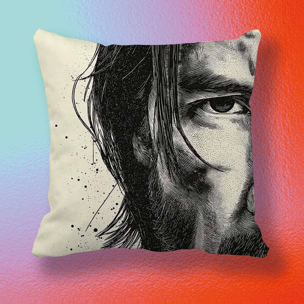 Classic Movie John Wick Pillow cover gift High definition digital printingSurprise vivid pattern Household