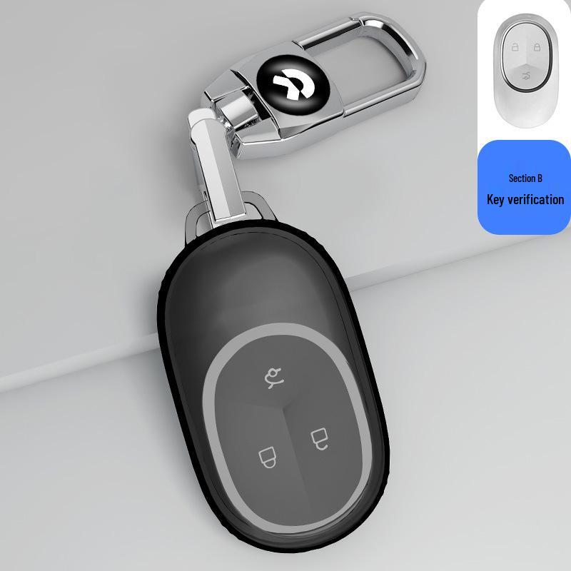 2022 NIO ET7/ES7/ET5 Key Case: Transparent Protective Shell with Buckle