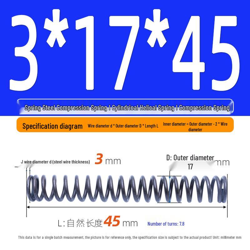 Compression Spring Y-Type Shock Absorbing Coil 3*16/17/18/19/20