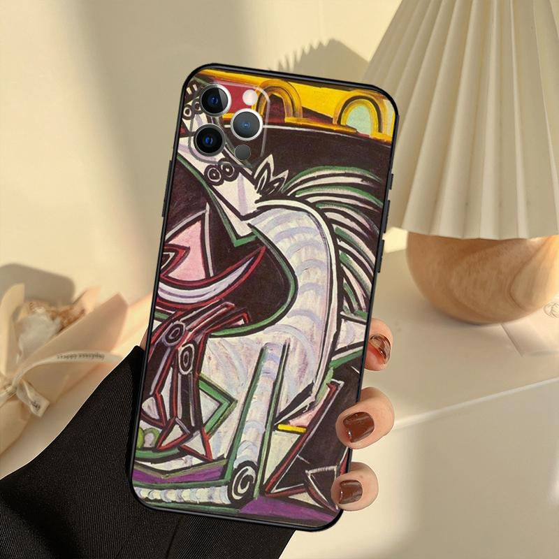 Picasso Abstract Painting Art Phone Case For iPhone 15 14 13 12 11 16 17 Pro Max 13 Mini 15 16 Plus 16e 17 Air Cover Funda