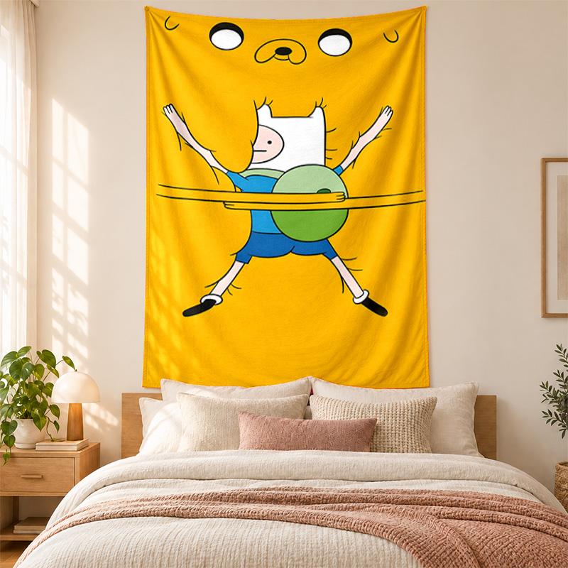 Adventure Time Tapestry Highquality for Decorating Living Room Bedroom Dorm Walls Ideal As Bedroom Wallart Orholiday Gift