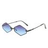 Personalized Small Frame Rhombus Sunglasses Women'S Tide Gradually Change Sunglasses Wind Trend Sunglasses Men
