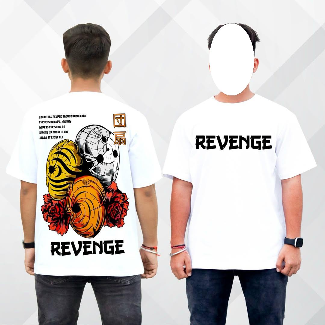 

REVENGE ФУТБОЛКА Футболка Мужская Женская Хлопок Оверсайз Короткий Рукав Стритвир Хип-Хоп Высокое Качество Харадзюку Женская Мужская Одежда 4XL