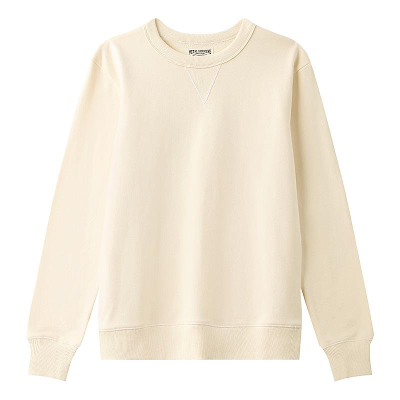 

New American Retro Men s Sweater Solid Color Japanese Cotton Pullover Long Sleeve Youth Autumn XXXL