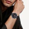 Casio 100m waterproof quartz movement leather strap Japanese and Korean watch men's watch black dial MTD-330L-1A