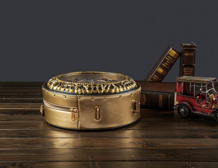 2025 Retro Korean-Style Handbag with Creative Clock Watch Design