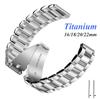 Titanium Band for Samsung Galaxy Watch 7/FE/6/5 Pro/4/Classic 20mm 22mm Metal Bracelet for Amazfit GTS Strap Men Watchbands
